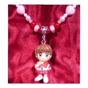 The Crystal Tortoise handmade Jewelry - Anime Girl Natural necklace Natural Pink ruby The Crystal Tortoise handmade Jewelry - Anime Girl Natural necklace Natural Pink ruby